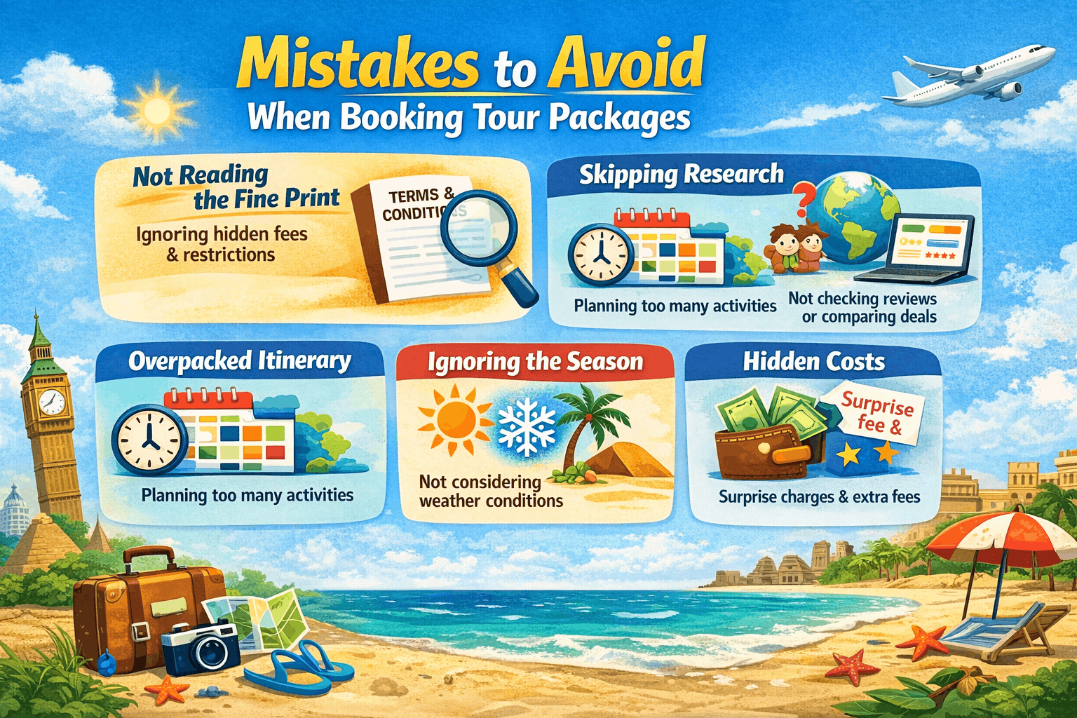 Mistakes to Avoid When Booking Tour Packages