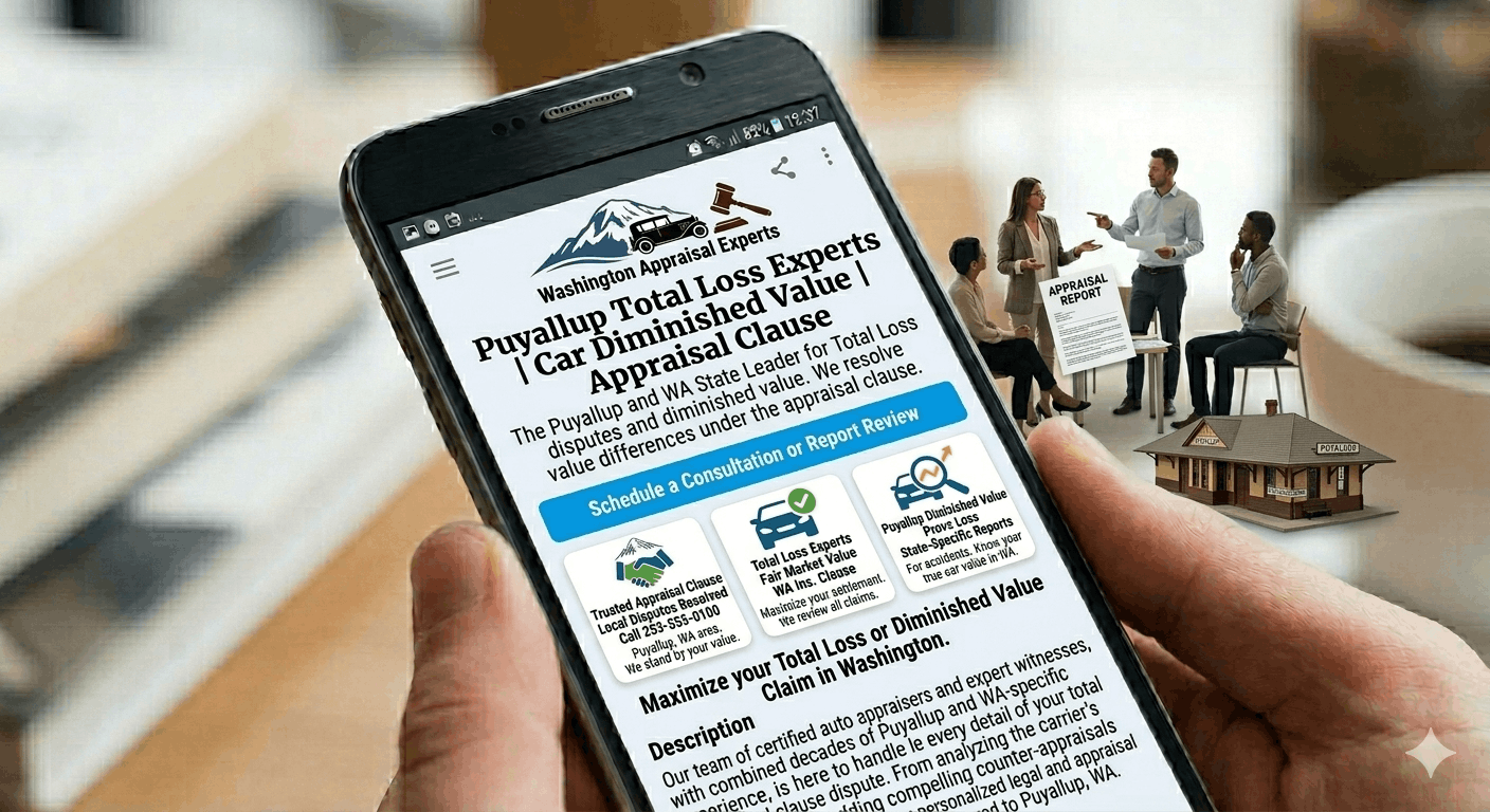 Puyallup, Washington, Total Loss Appraisal Clause Experts